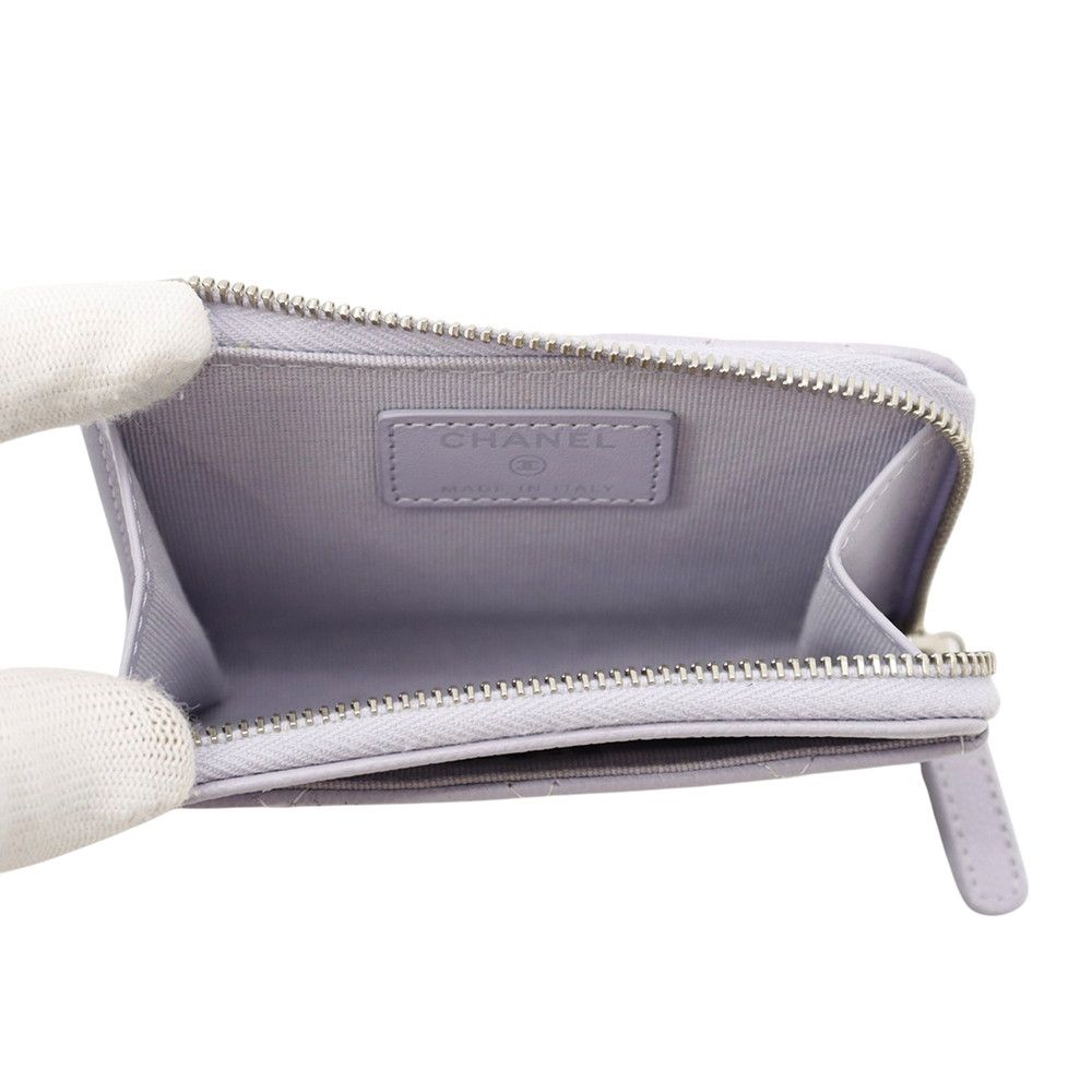 Chanel Coin Purse Quilted CC Logo Soft Caviar Leather — view 4