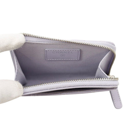 Chanel Coin Purse Quilted CC Logo Soft Caviar Leather — view 4