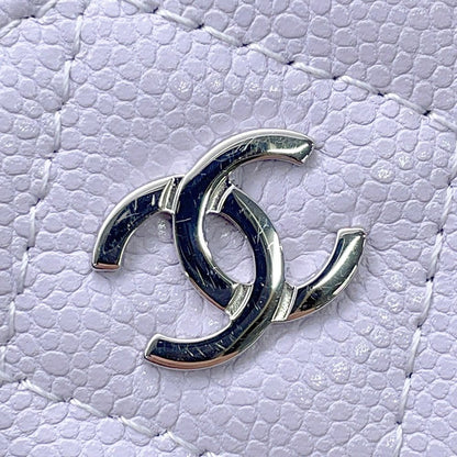 Chanel Coin Purse Quilted CC Logo Soft Caviar Leather — view 7