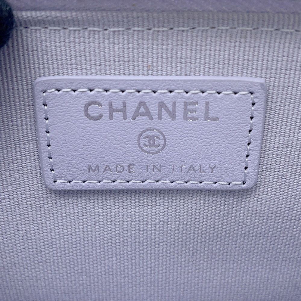 Chanel Coin Purse Quilted CC Logo Soft Caviar Leather — view 8