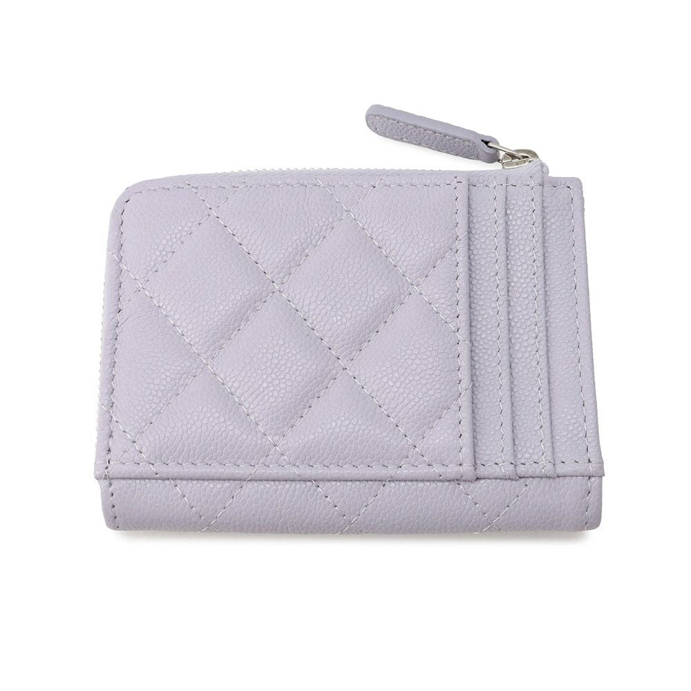 Chanel Coin Purse Quilted CC Logo Soft Caviar Leather — view 3