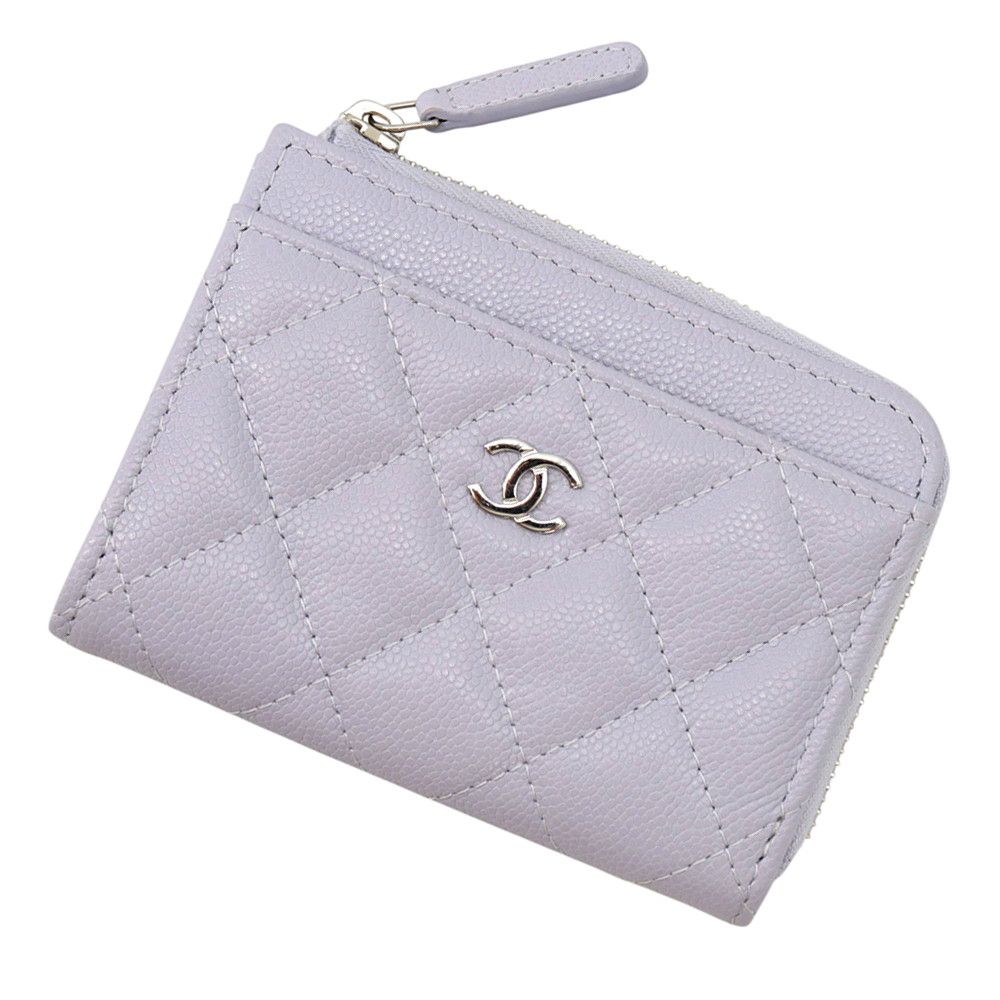 Chanel Coin Purse Quilted CC Logo Soft Caviar Leather