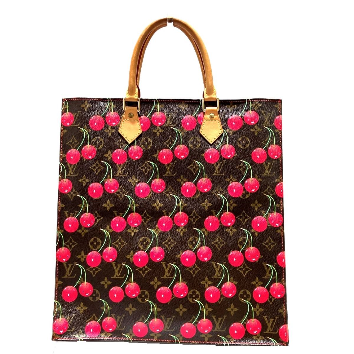 Louis Vuitton Monogram Cherry Sac Plat Tote Bag Canvas — view 2