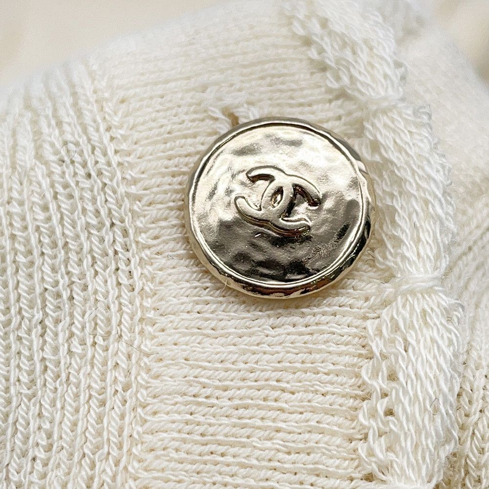 Chanel Cardigan Coco Buttons Ribknit Top — view 6