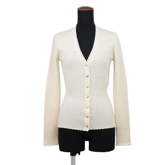 Chanel Cardigan Coco Buttons Ribknit Top