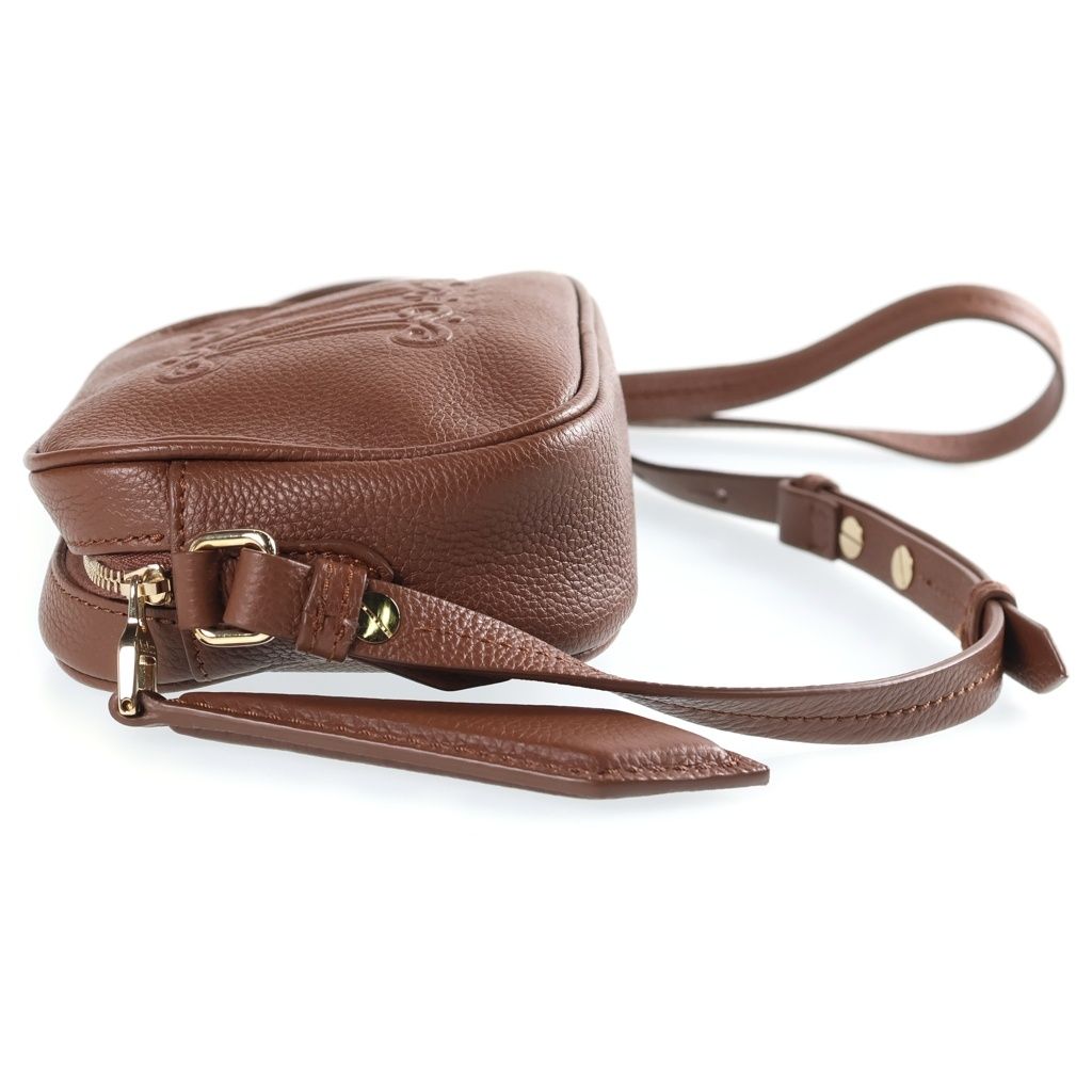 Max Mara Elsa Mini Shoulder Bag Brown Leather Gold — view 3