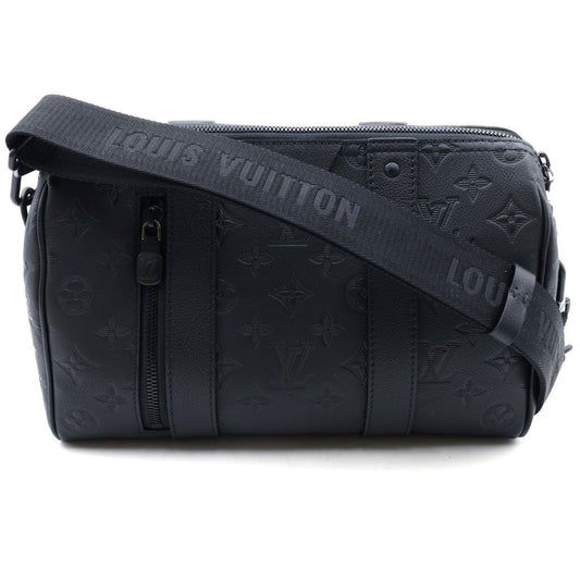 Louis Vuitton Monogram Shadow City Keepall 2-Way Shoulder Bag Mini Black