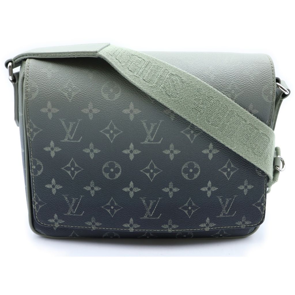 Louis Vuitton Monogram Gradient District PM Shoulder Bag Green Silver