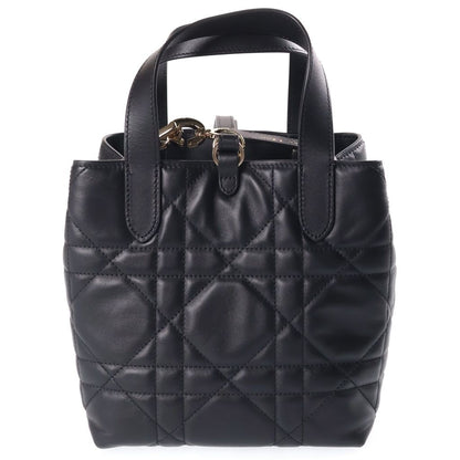 Dior Macro Cannage Toujours Leather 2-Way Handbag Black — view 2