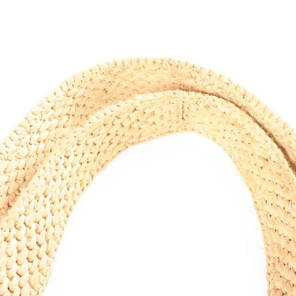 Loewe Raffia Logo 2-Way Shoulder Bag Basket Beige Gold — view 7
