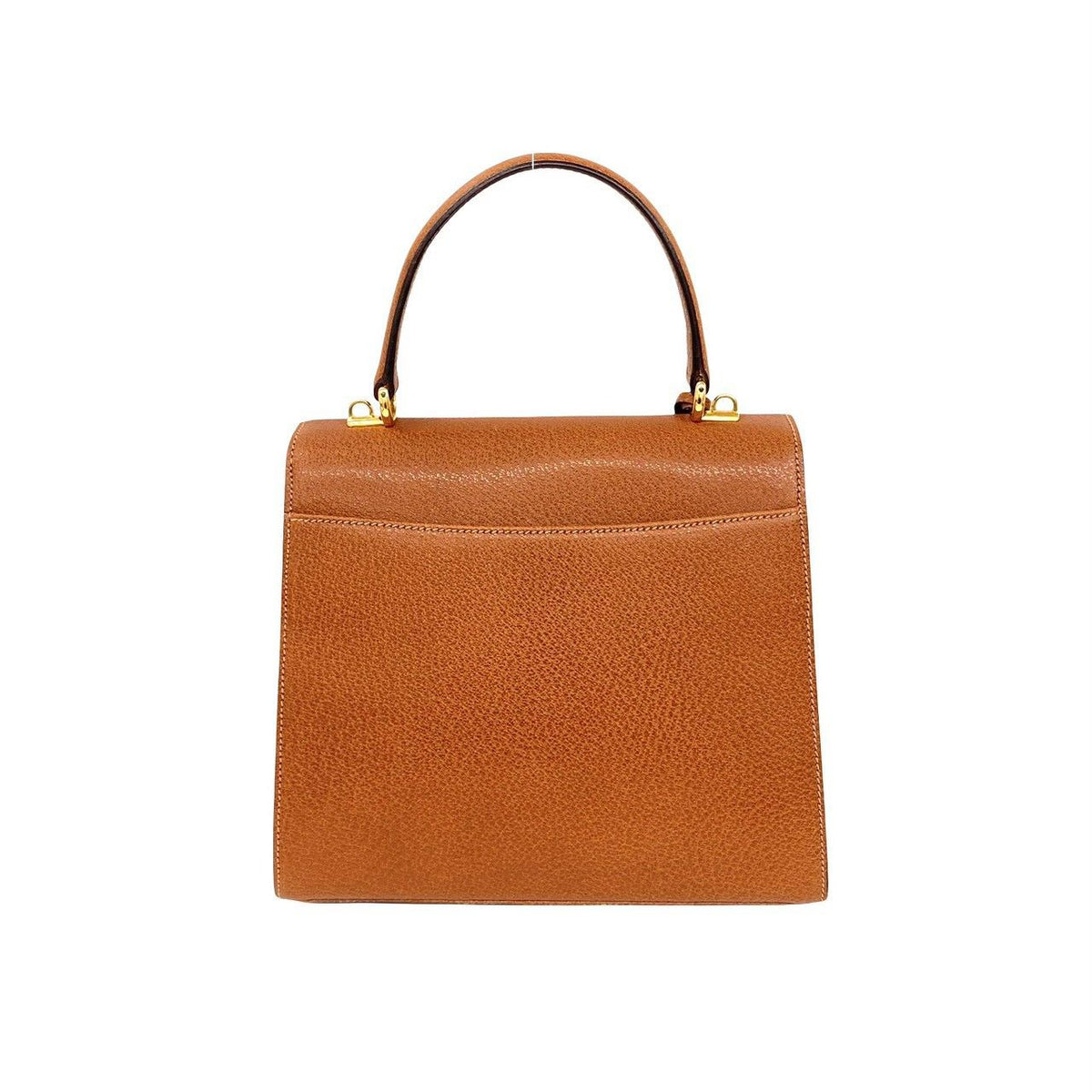 Gucci With Key Vintage Lock Logo Leather 2-Way Shoulder Bag Brown — view 3