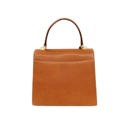 Gucci With Key Vintage Lock Logo Leather 2-Way Shoulder Bag Brown — view 3