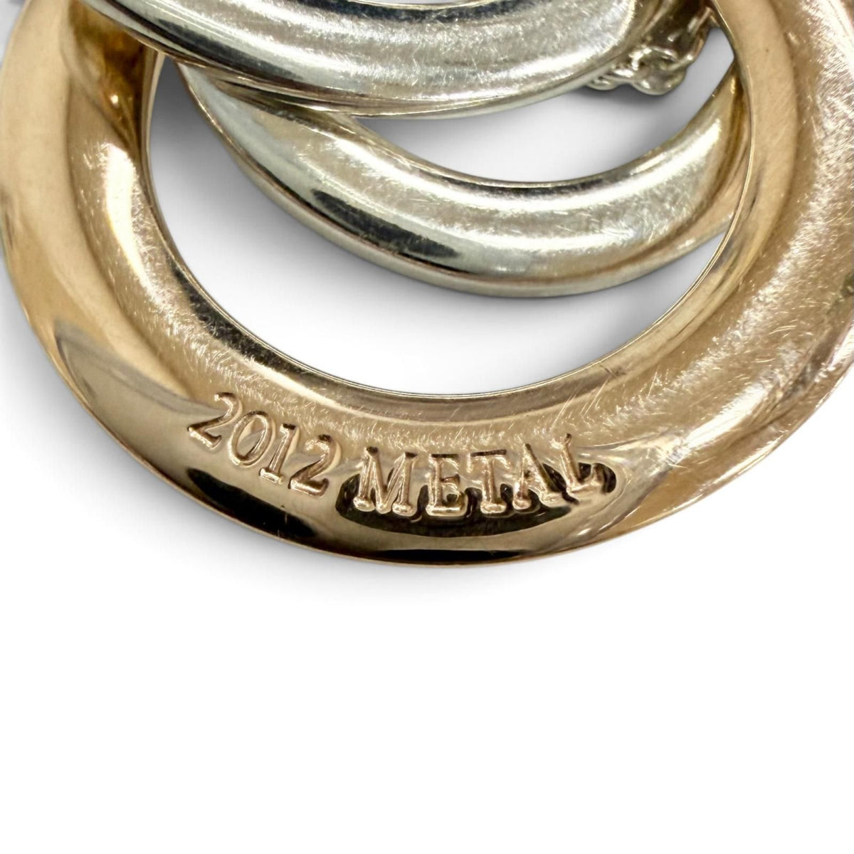 Tiffany & Co 1837 Interlocking Circle Pendant Gold Rubedo — view 8