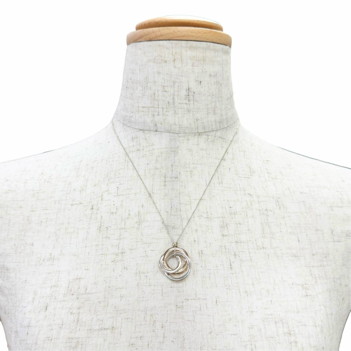 Tiffany & Co 1837 Interlocking Circle Pendant Gold Rubedo — view 3