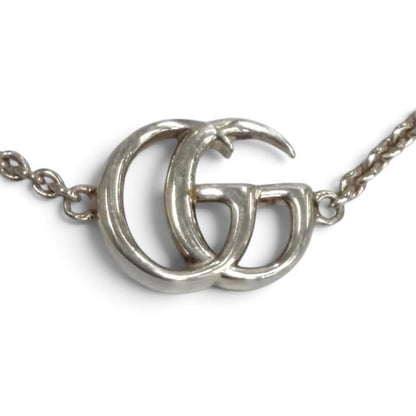 Gucci Double G Mother of Pearl Bracelet 925 Color Stone White Silver — view 6