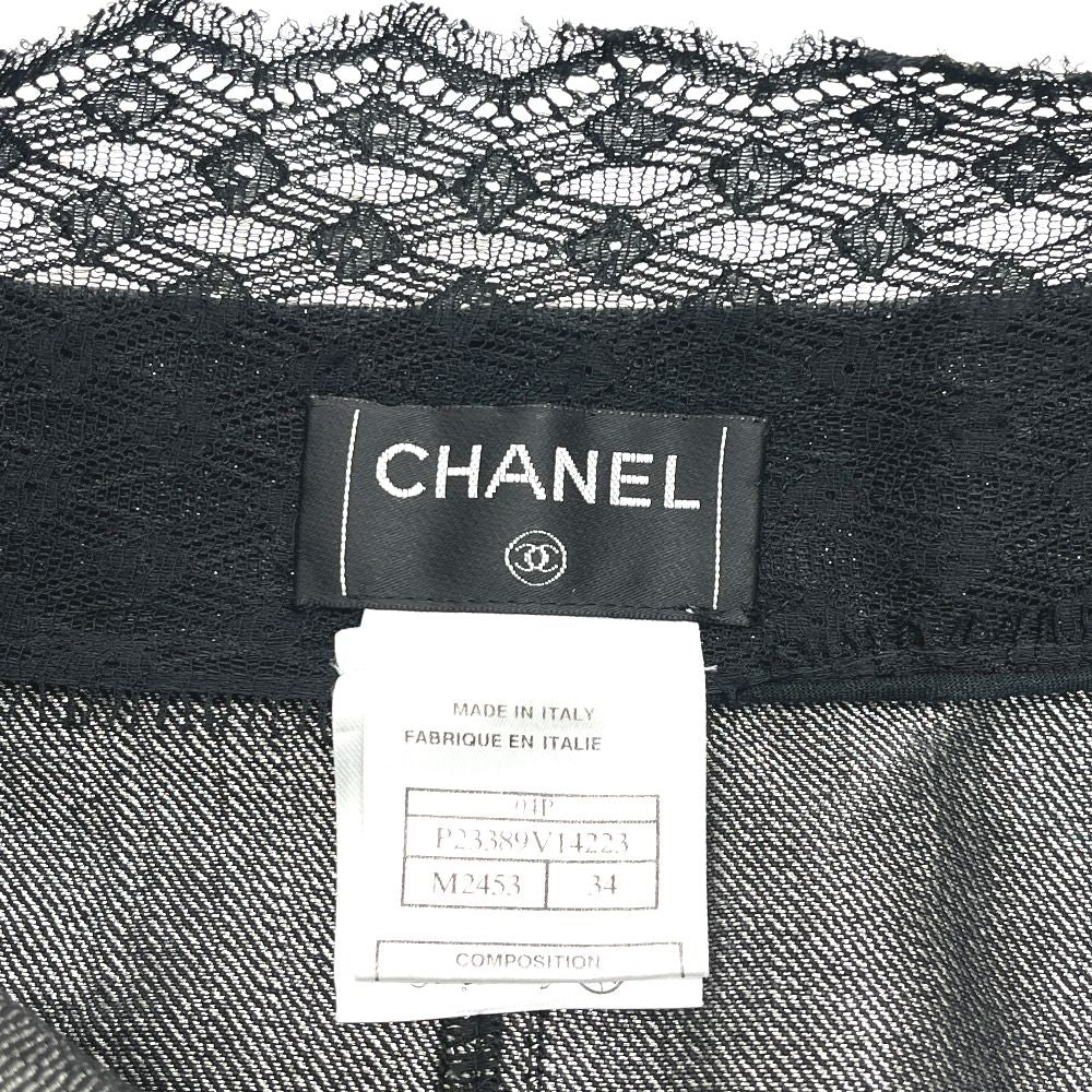 Chanel Skirt Denim Black — view 7