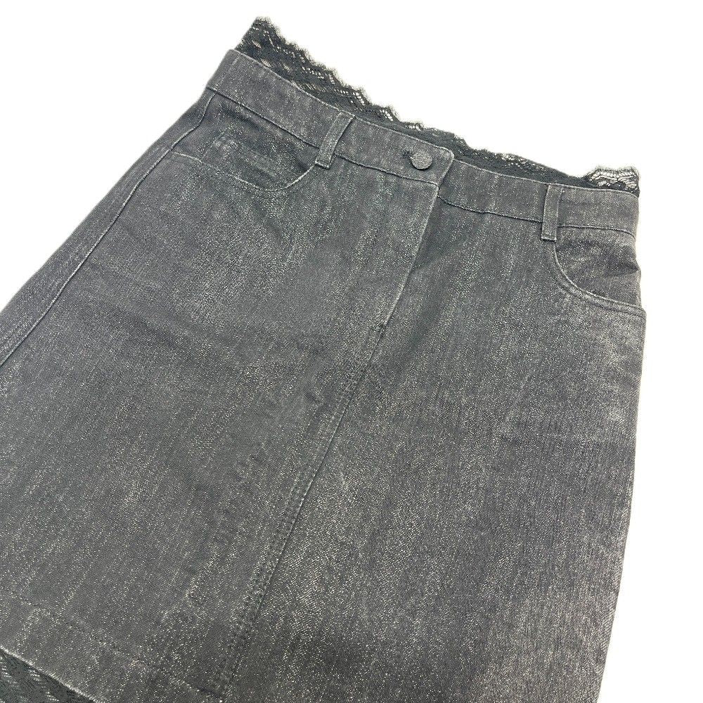 Chanel Skirt Denim Black — view 3