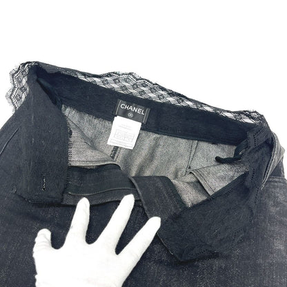 Chanel Skirt Denim Black — view 6