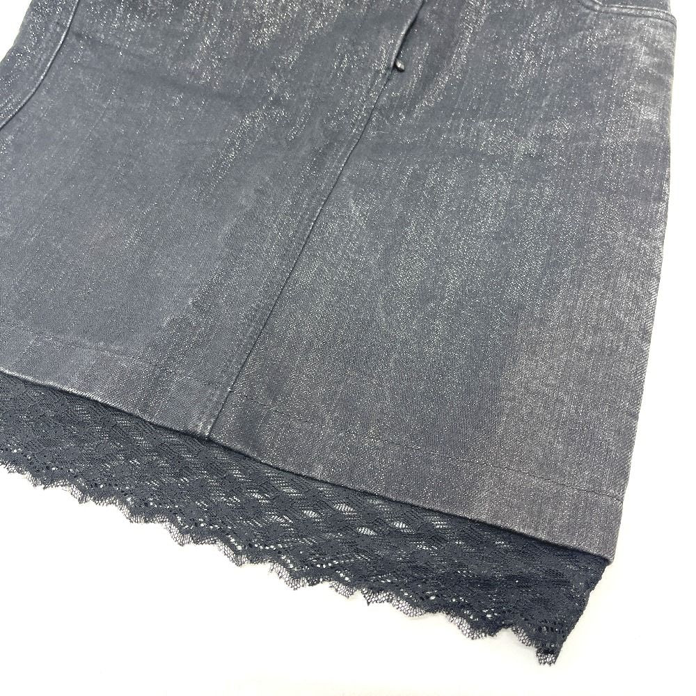 Chanel Skirt Denim Black — view 8