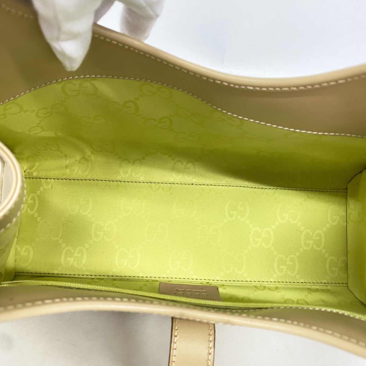Gucci Handbag Jackie Leather Light Brown Silver — view 4