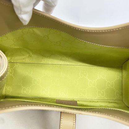 Gucci Handbag Jackie Leather Light Brown Silver — view 4