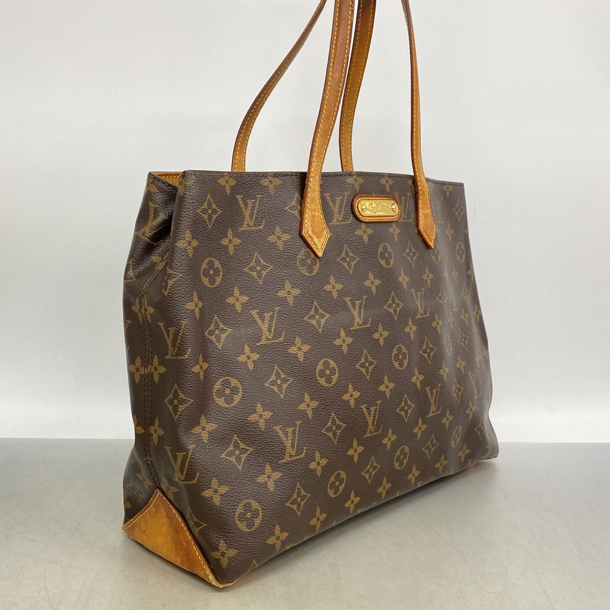 Louis Vuitton Tote Bag Monogram Wilshire MM Brown — view 2