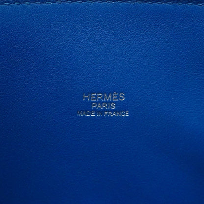 Hermes Handbag Bolide 1923 25 Veau Epsom Blue France Silver 2-Way Bag — view 5