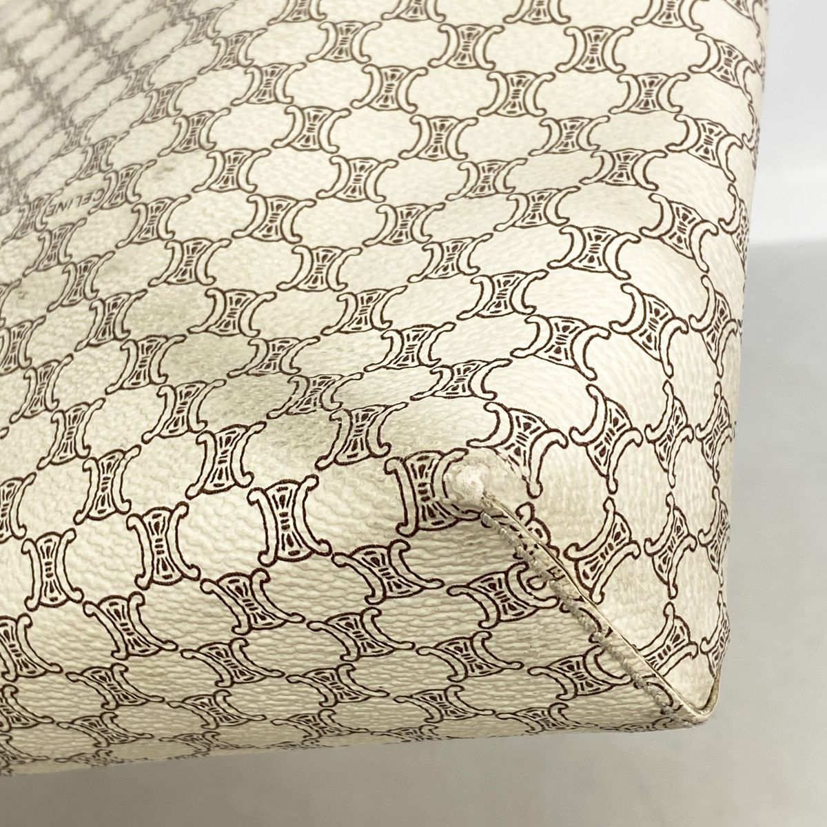 Celine Handbag Macadam Ivory Gold — view 6