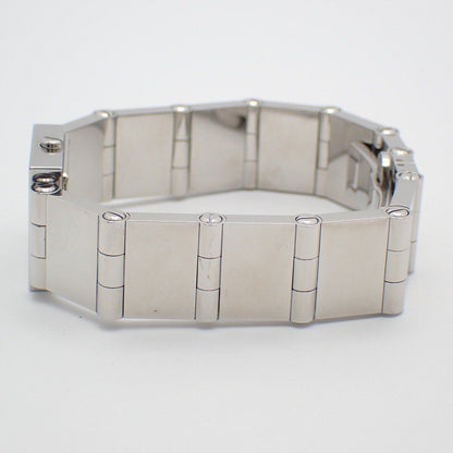 Gucci 600 L Square Shape Quartz Watch Silver Dial Ssstrap — view 5