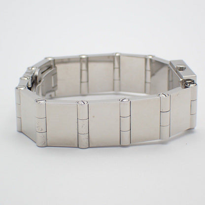Gucci 600 L Square Shape Quartz Watch Silver Dial Ssstrap — view 4