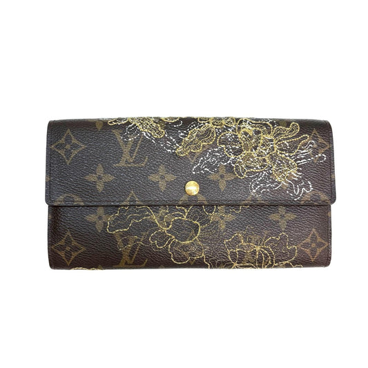 Louis Vuitton Portefeuille Sarah Monogram Dantelle Wallet Brown