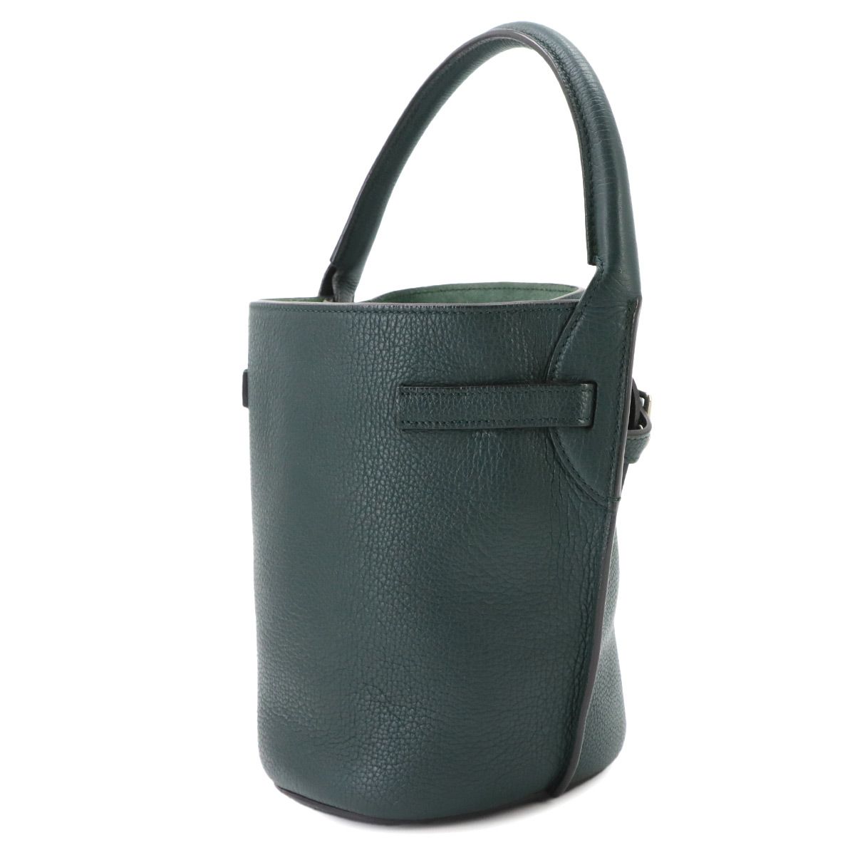 Celine Big Bag Bucket Nano 2-Way Bag Leather Green Bag — view 3