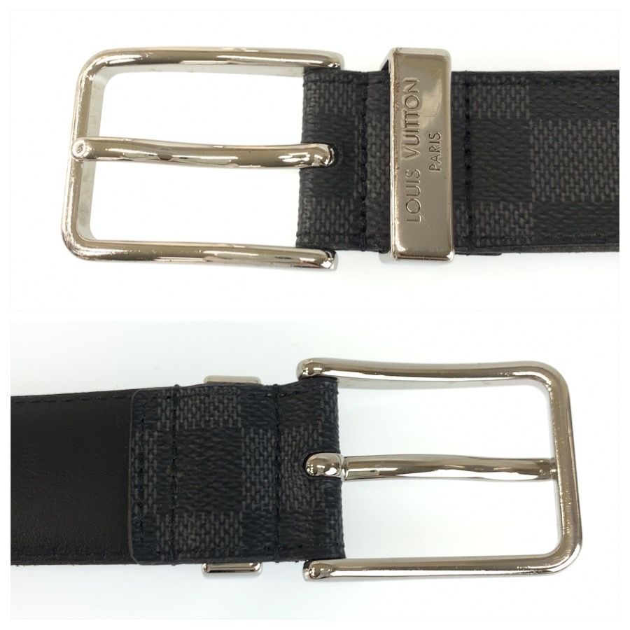 Louis Vuitton Damier Graphite Ceinture Pont Neuf 100 Black Belt — view 5