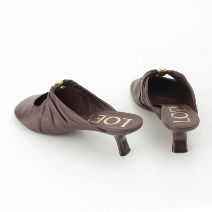 Loewe Pebble Napalum Anagram Mules Brownie — view 4