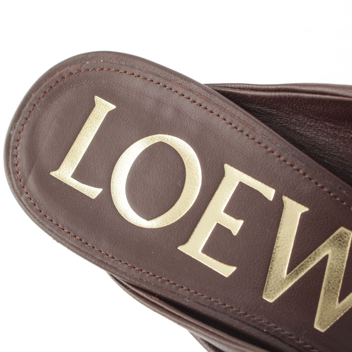 Loewe Pebble Napalum Anagram Mules Brownie — view 7