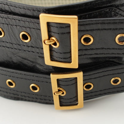 Dior Saddle Leather Waist Pouch Belt Black — view 4