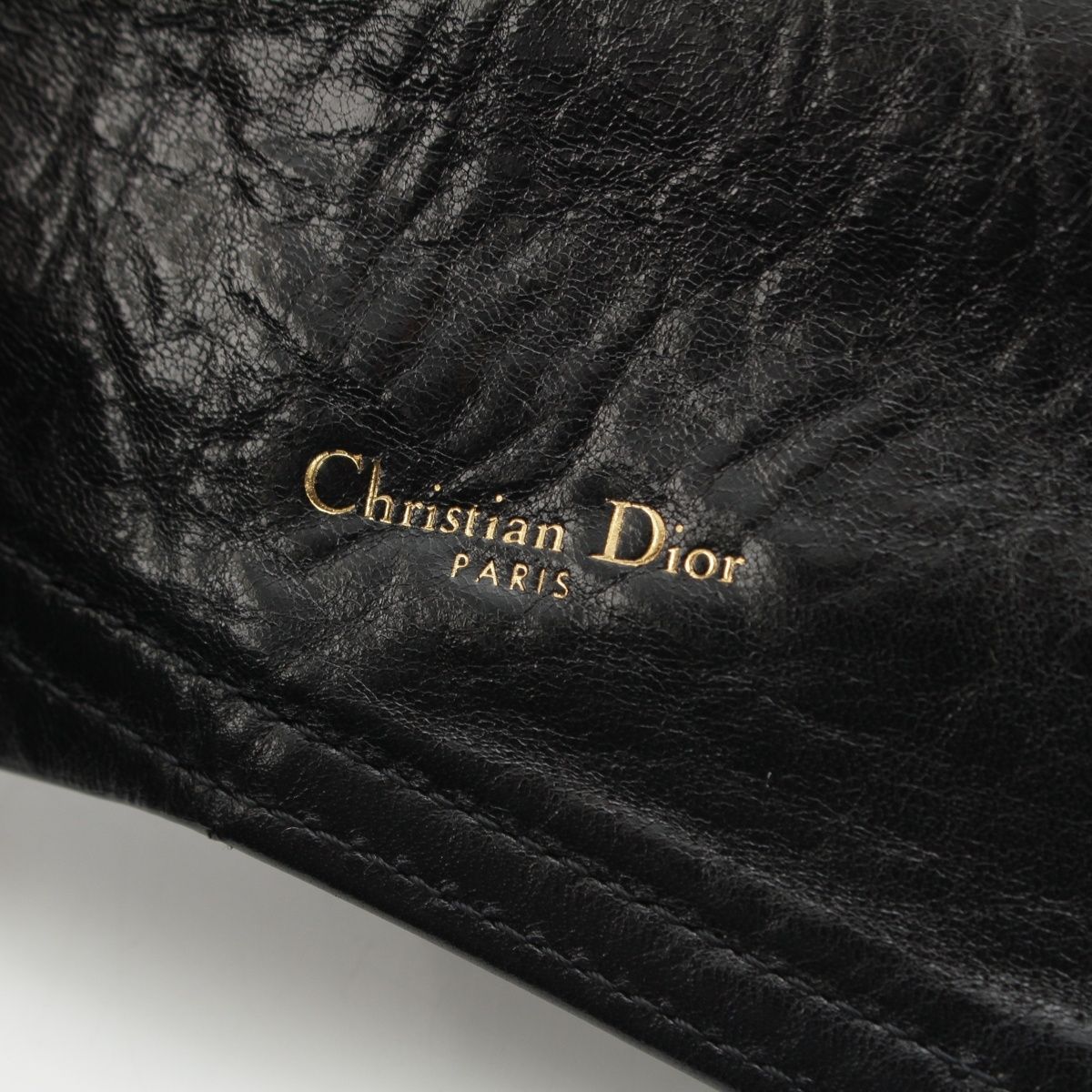Dior Saddle Leather Waist Pouch Belt Black — view 8