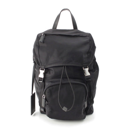 Prada Tessuto Triangle Logo Backpack Black