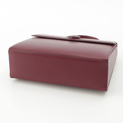 Cartier Must Line Leather Turnlock Top Handle Handbag Bordeaux — view 5