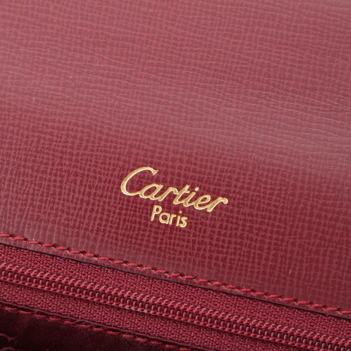 Cartier Must Line Leather Turnlock Top Handle Handbag Bordeaux — view 7