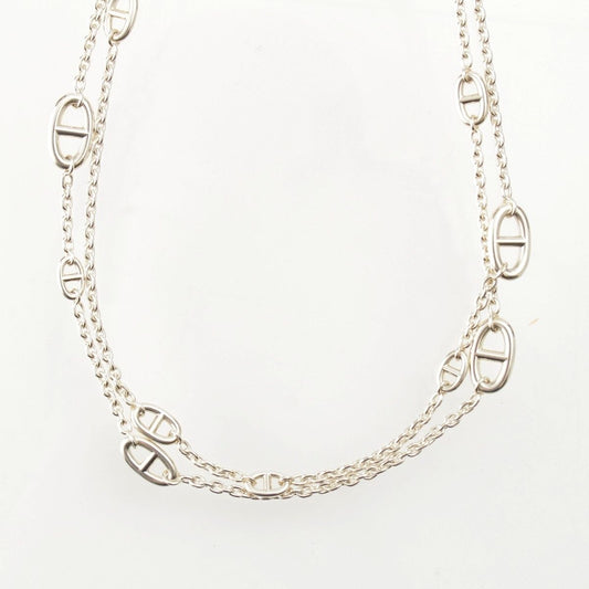 Hermes Chaine d'Ancre Farandole Necklace Silver 925
