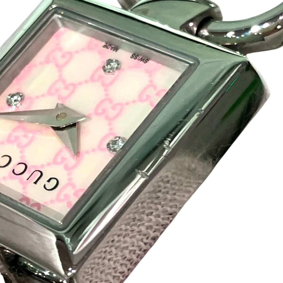 Gucci Tornavoni Watch SS Quartz Shell Pink Dial — view 8