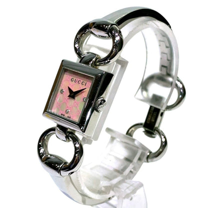 Gucci Tornavoni Watch SS Quartz Shell Pink Dial — view 2