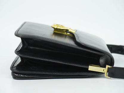 Gucci Leather Shoulder Bag Black — view 4