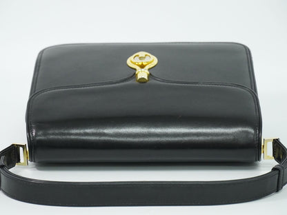 Gucci Leather Shoulder Bag Black — view 5