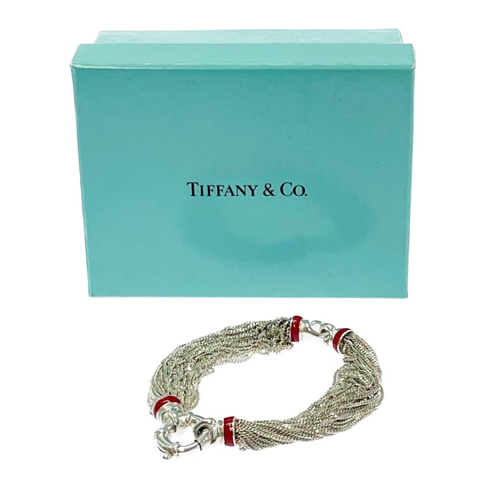 Tiffany & Co Silver Multi Strand Chain Bracelet