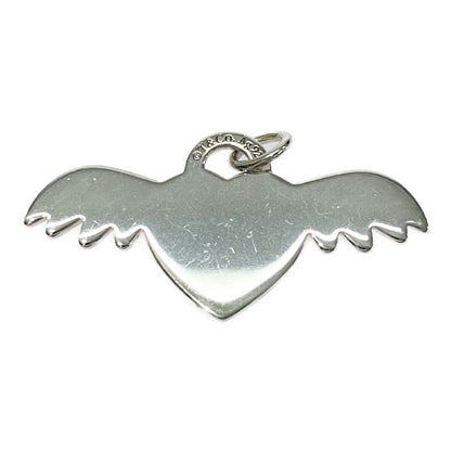 Tiffany & Co Silver Angel Heart Return to Tiffany Pendant — view 5