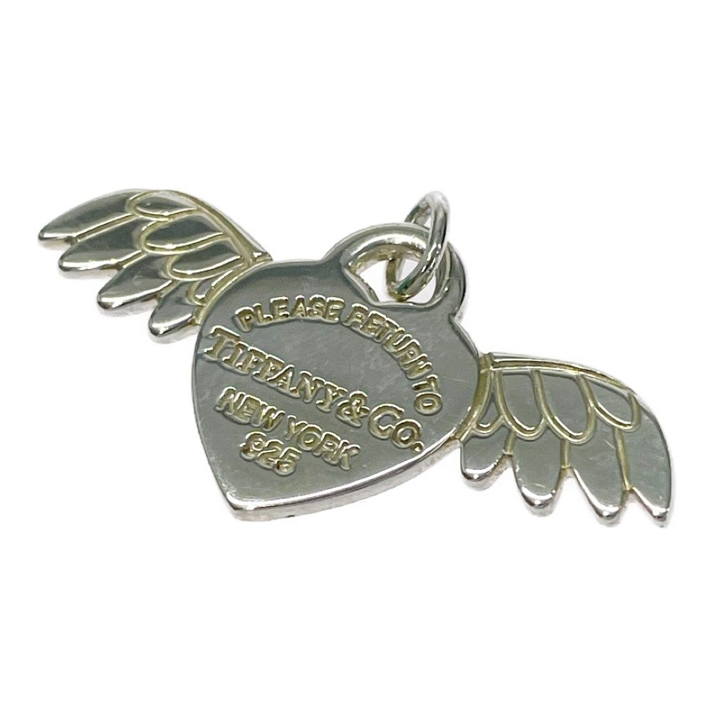 Tiffany & Co Silver Angel Heart Return to Tiffany Pendant — view 4