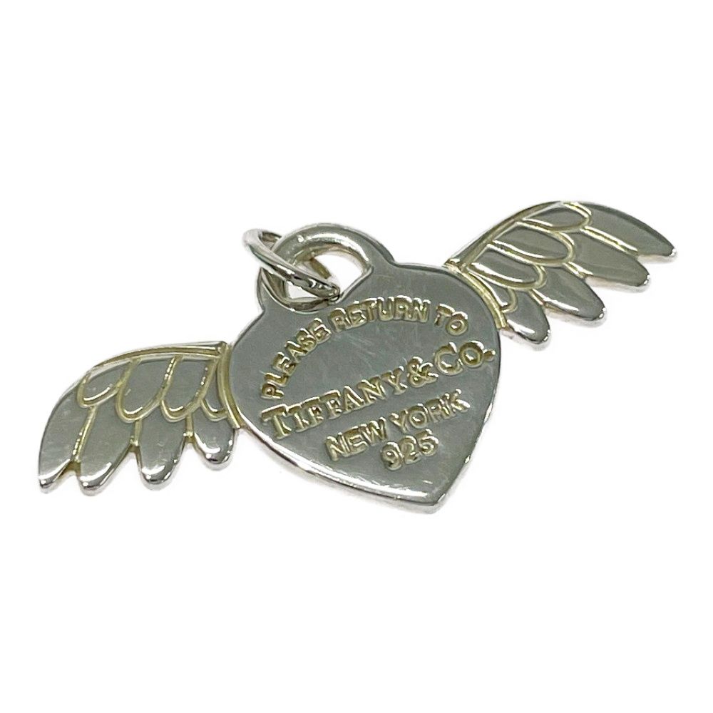 Tiffany & Co Silver Angel Heart Return to Tiffany Pendant — view 3