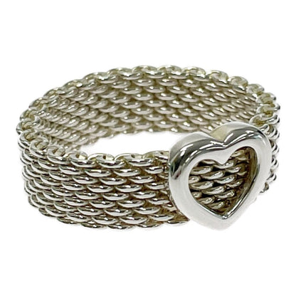 Tiffany & Co Silver Somerset Ring Heart — view 3